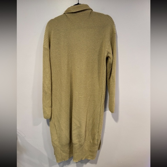 Kenneth Cole Reaction tan long knit cardigan - Picture 3 of 3